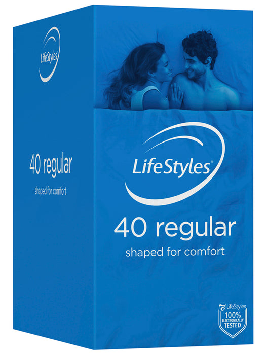LifeStyles REGULAR Condoms - 40 Pack