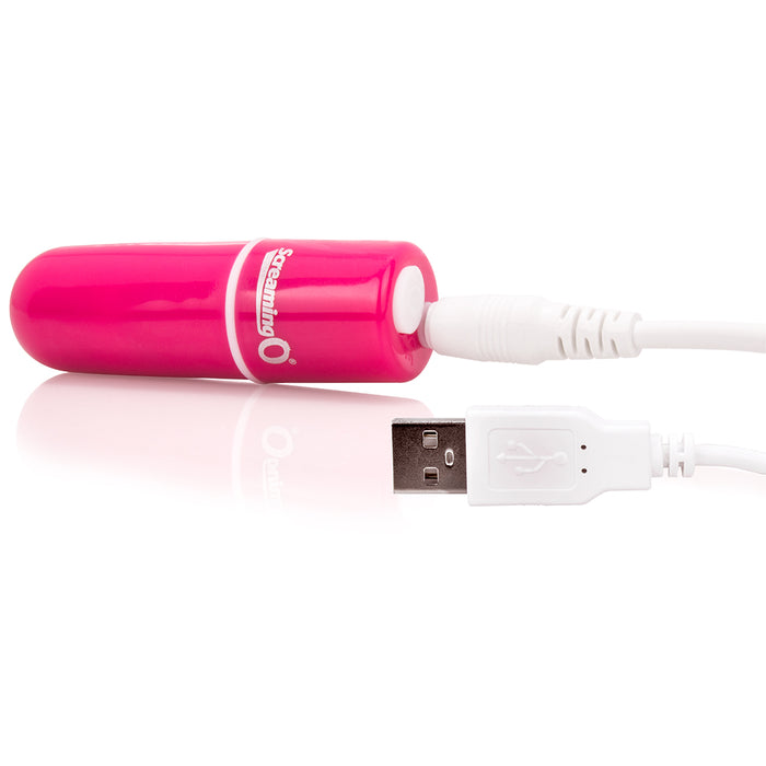Screaming O Charged Vooom Rechargeable Bullet Vibe – Pink