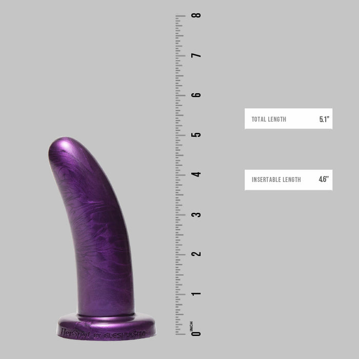 HerSpot Plum Orchid Dildo Small