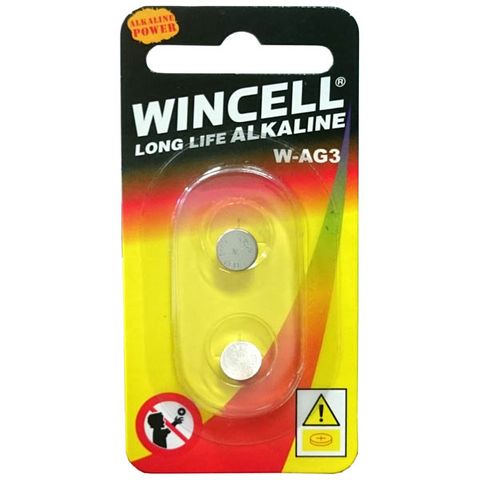 Wincell AG3 Alkaline Batteries - 2 Pack