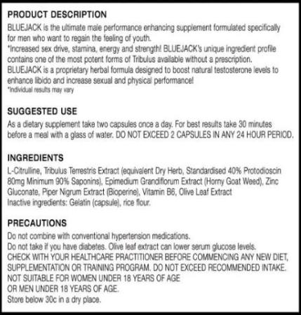 Blue Jack Product Description and Ingredients