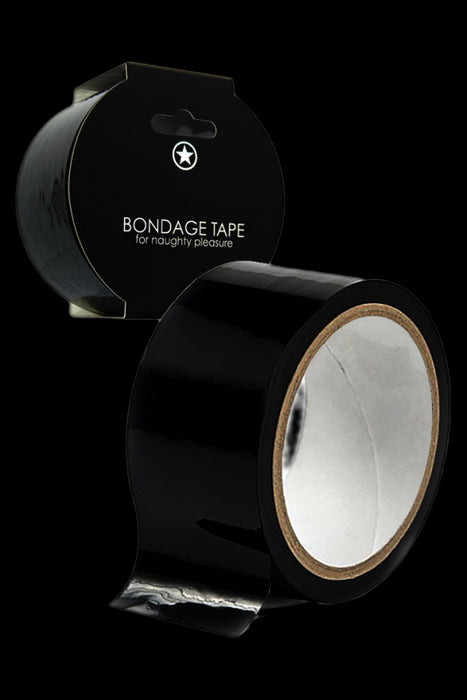 Ouch Non Sticky Bondage Tape Wide - 17.5m - Black