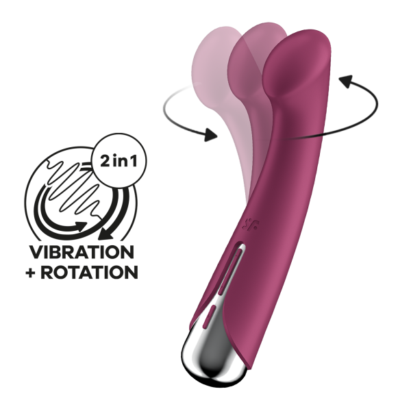 Satisfyer Spinning G-Spot 1 Rechargeable Rotating Vibrator - Red