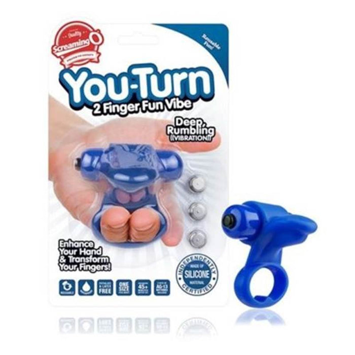 Screaming O You Turn 2 Finger Fun Vibe - Blue