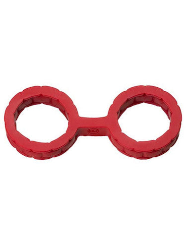 Japanese Bondage Silicone Cuffs Small - Red