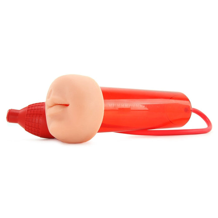 Supreme Vibrating Penis Pump Mouth - Red