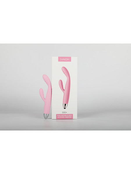 Svakom Cici Plus Rechargeable Slim Rabbit Vibrator Pale Pink