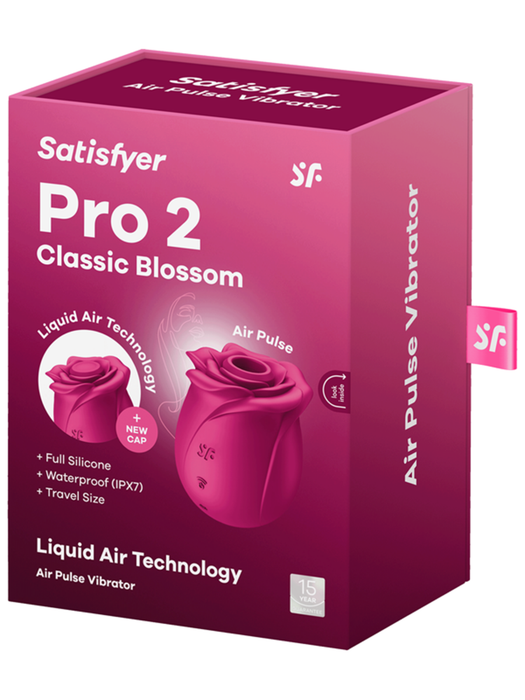 Satisfyer Pro 2 Classic Blossom Rechargeable Air Pulse Rose Stimulator