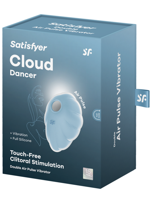 Satisfyer Cloud Dancer Rechargeable Vibrating Air Pulse Stimulator - Blue