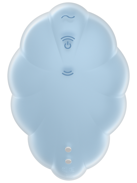 Satisfyer Cloud Dancer Rechargeable Vibrating Air Pulse Stimulator - Blue