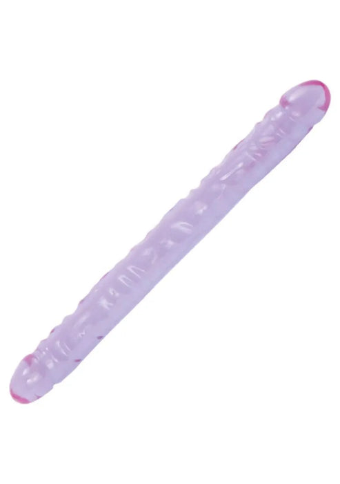 Crystal Jellies 18inch Double Dong - Purple