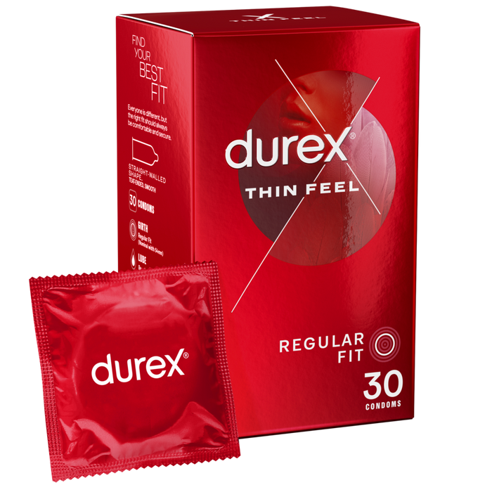 Durex Thin Feel Regular Condoms - 30 Pack