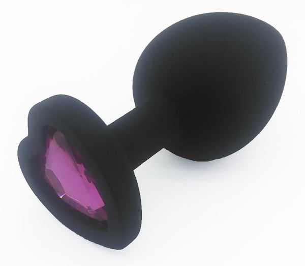 Add A Bit Of Class With These Gem Ended Heart Shaped Butt Plugs!