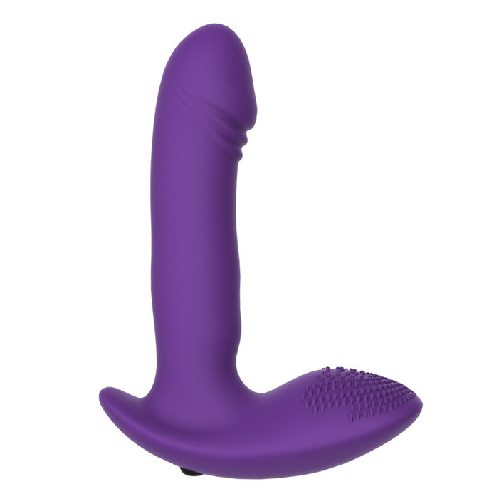 Everyday Sexy Strapless Strap On G-Spot Vibrator - Purple