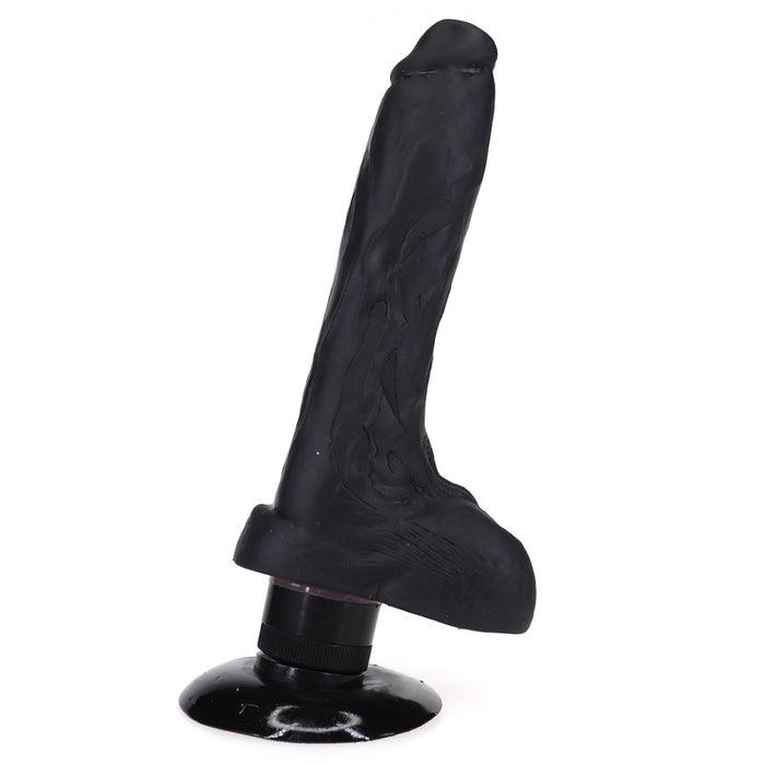Everyday Sexy Vibrating Realistic Dildo With Balls - Black