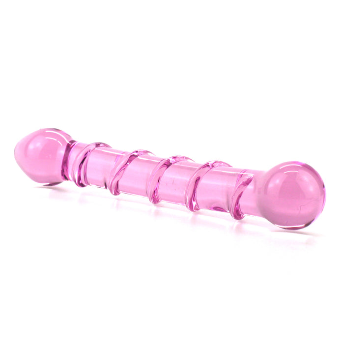 Everyday Sexy Ribbed Double Glass Dildo