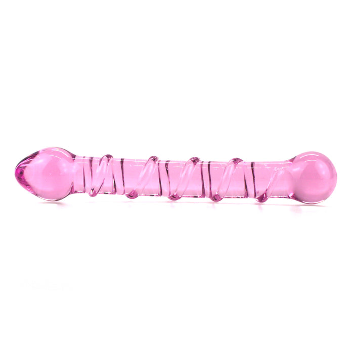 Everyday Sexy Ribbed Double Glass Dildo