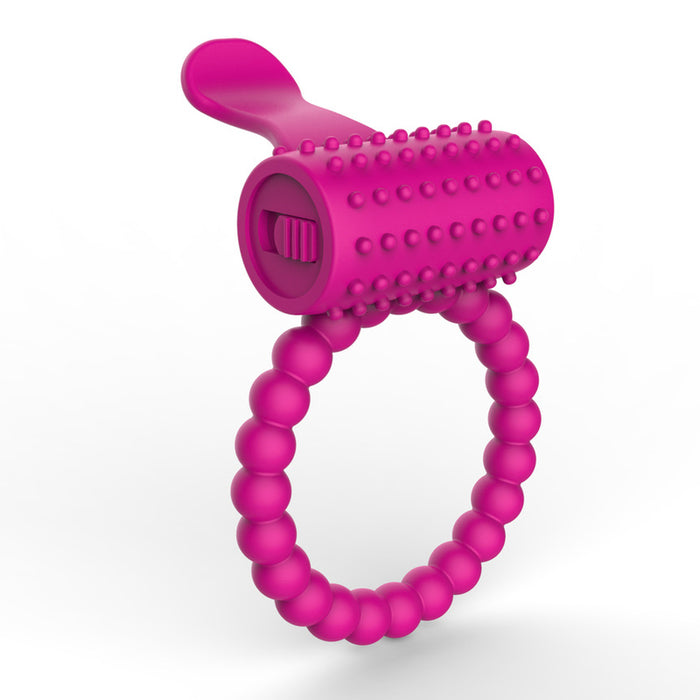 Everyday Sexy Studded Tongue Cock Ring - Pink