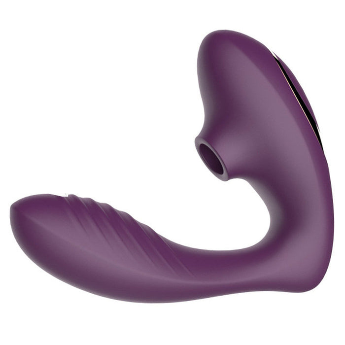 Everyday Sexy Suction Strap On Vibrator - Purple