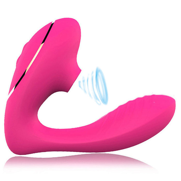 Everyday Sexy Suction Strap On Vibrator - Pink