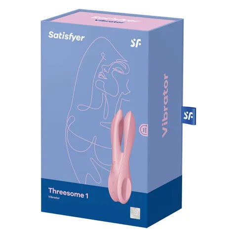 Satisfyer Threesome 1 Rechargeable Vibrator - Pink