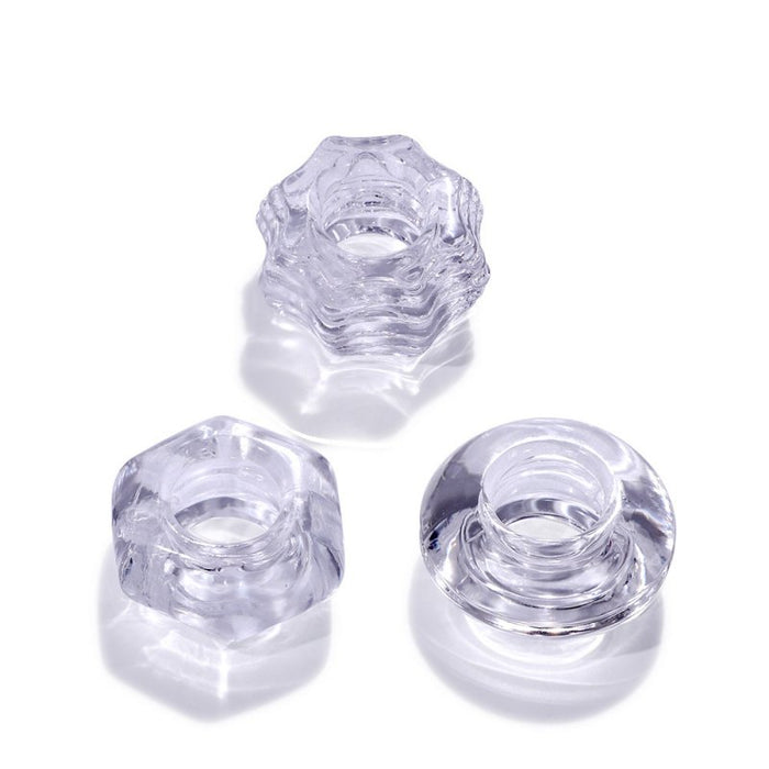 Everyday Sexy 3 Piece Crystal Cock Ring Set - Clear