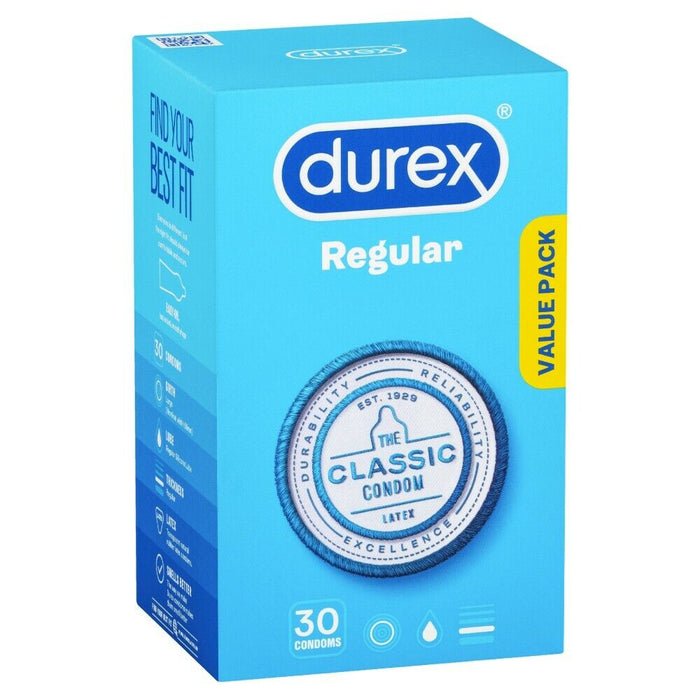 Durex Regular Condoms - 30 Pack