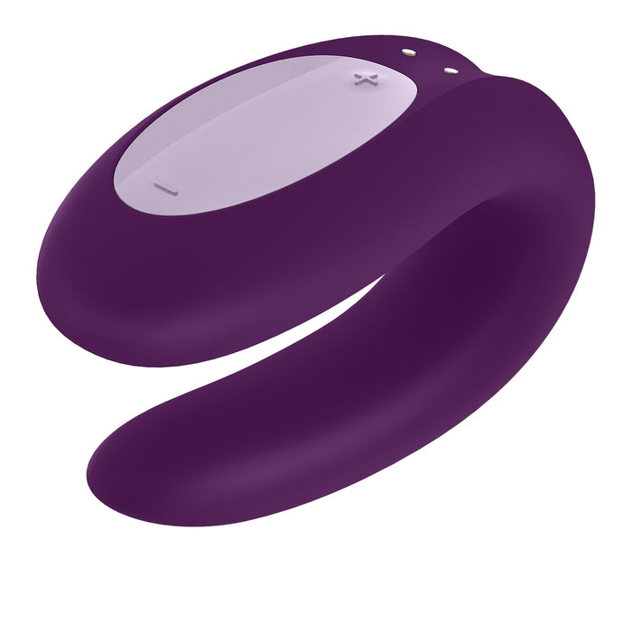 Satisfyer Double Joy Bluetooth Couples Vibrator - Violet