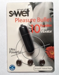 NU Sensuelle S-Wet Pleasure Bullet Black