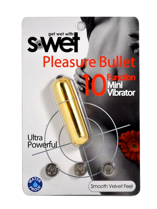 NU Sensuelle S-Wet Pleasure Bullet Gold