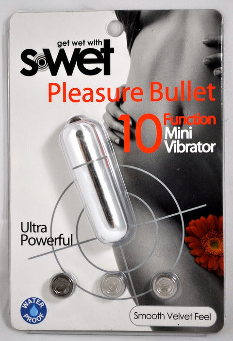NU Sensuelle S-Wet Pleasure Bullet Silver