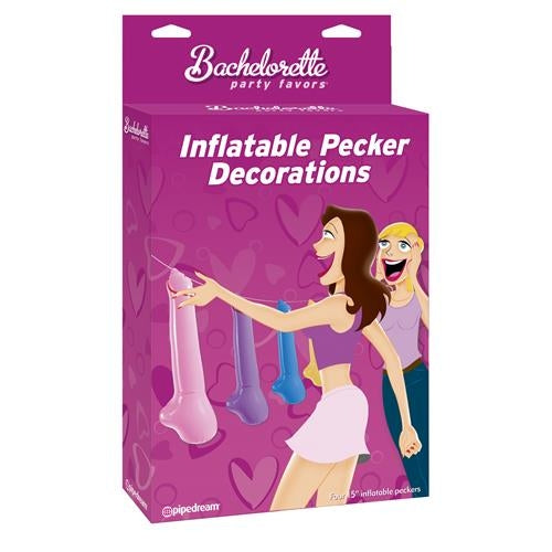 Bachelorette Party Inflatable Pecker Decorations 4pc