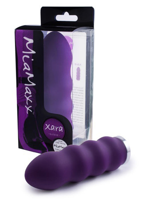 MiaMaxx Xara Rippled Sleeve Purple