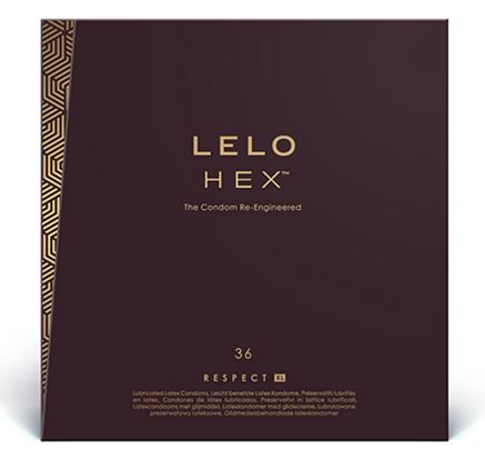 LELO HEX Condoms Respect XL 36 Pack