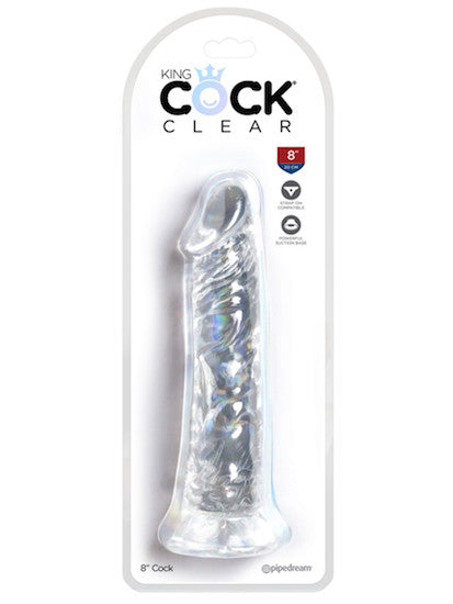 King Cock Clear 8Inches - Clear