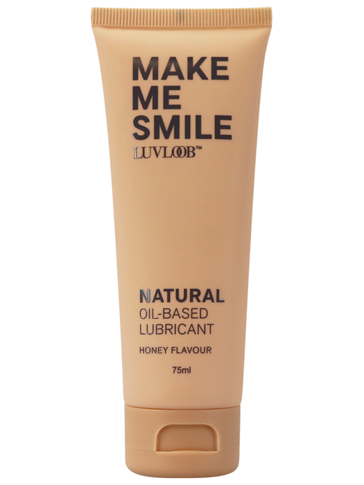 LUVLOOB Natural Oil-Based Lubricant (Honey Flavour) 75ml - Make Me Smile