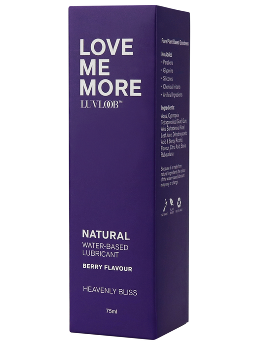 LUVLOOB Natural Water-Based Lubricant (Berry Flavour) 75ml - Love Me More