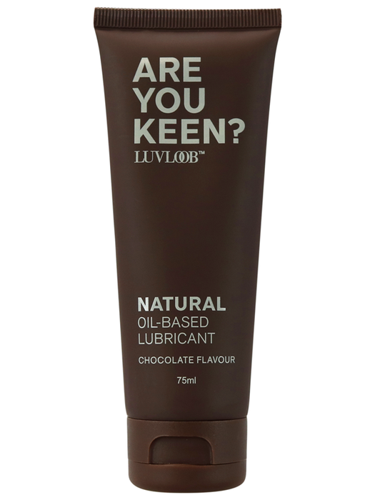 LUVLOOB Natural Oil-Based Lubricant (Chocolate Flavour) 75ml - Are You Keen?