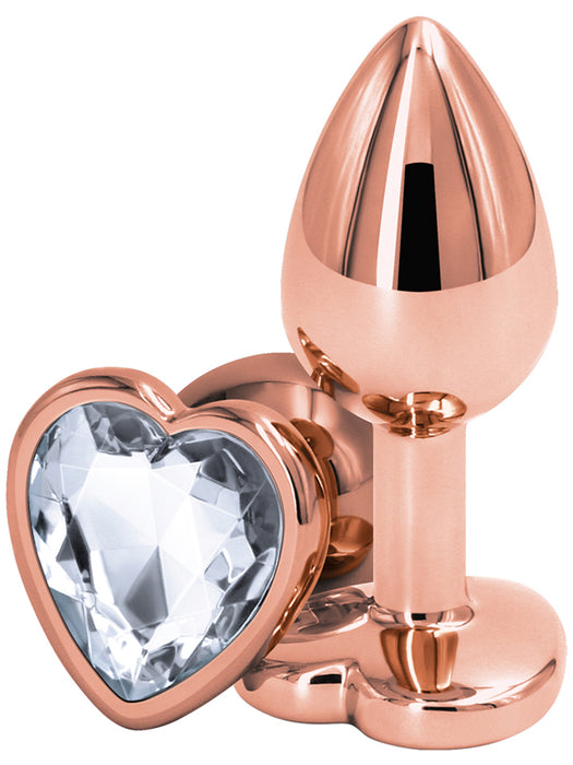Rear Assets Rose Gold Heart Small Clear