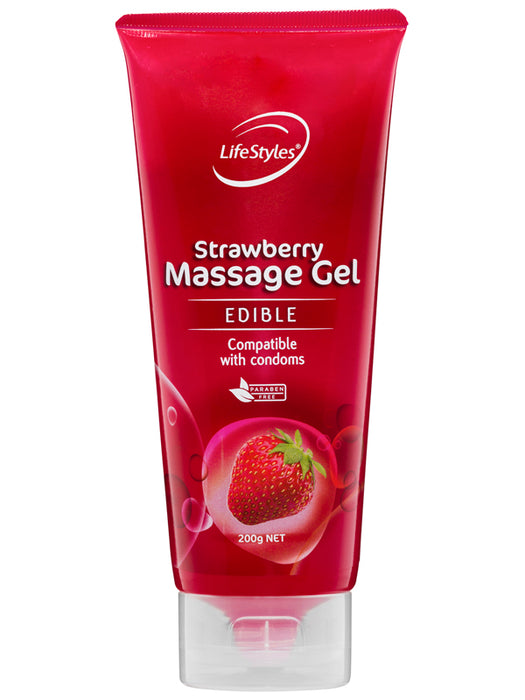 LifeStyles Strawberry Massage Gel 200g