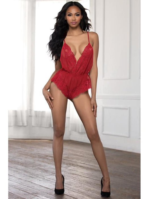 Rompers Jumpsuits STM-11189-Red-L