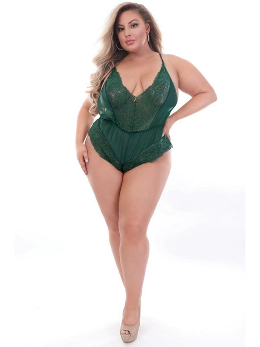 Rompers Jumpsuits STM-11189X-Green-1X/2X