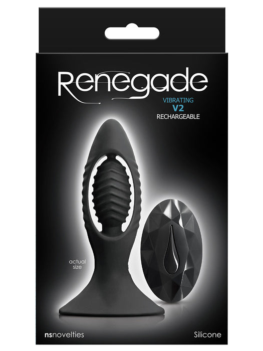Renegade Vibrating Butt Plug V2 Black