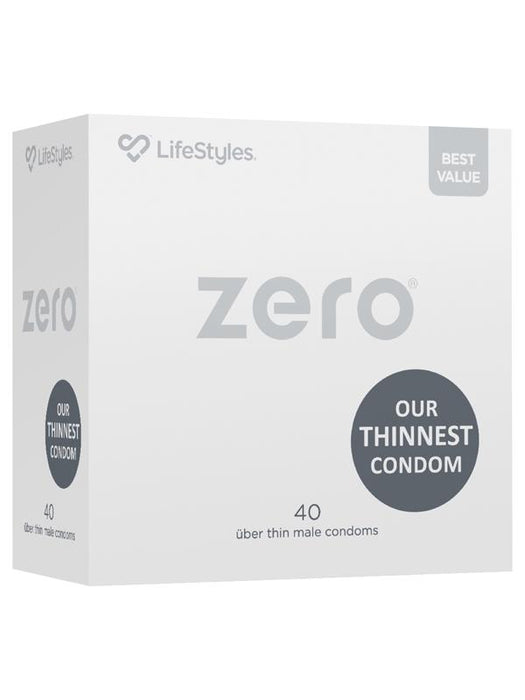 LifeStyles ZERO Uber Thin Condoms - 40 Pack