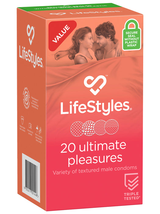 LifeStyles ULTIMATE Pleasures Condoms - 20 Pack