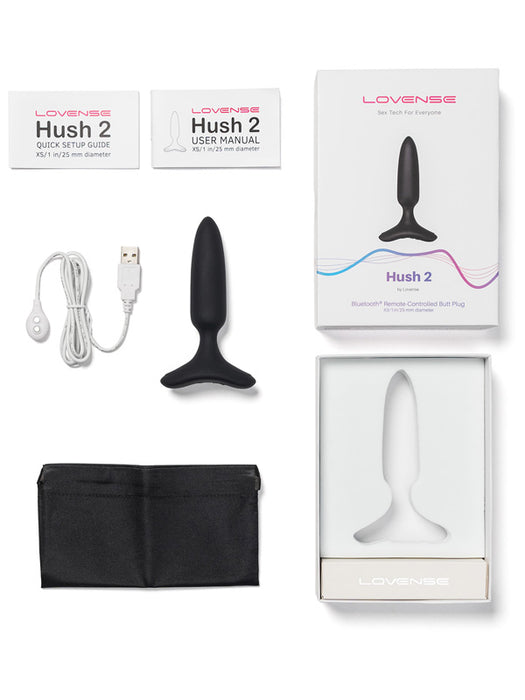 Lovense Hush 2 (1 inch) Bluetooth Remote Controlled Butt Plug