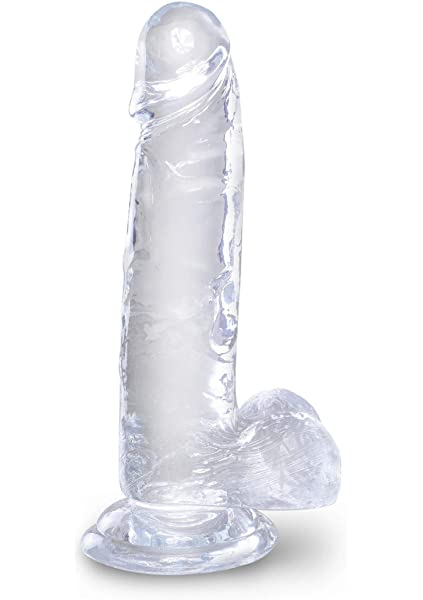 King Cock Clear with Balls 7Inches - Clear