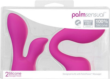 Palm Sensual Massager Heads Twin Pack - Below And Dual