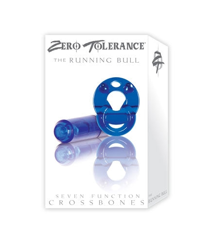 Zero Tolerance Running Bull Cock Ring - Blue