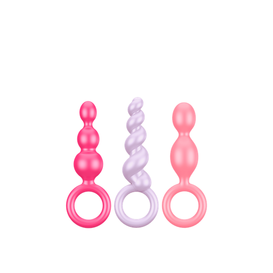 Satisfyer Booty Call Plugs - Coloured 3 Pack